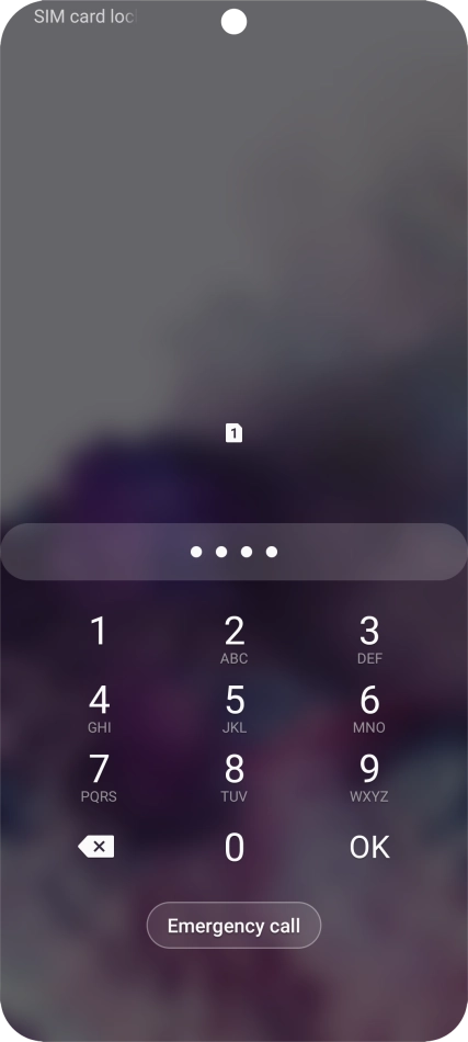If you're asked to key in your PIN, do so and press OK. The default PIN is 1111.