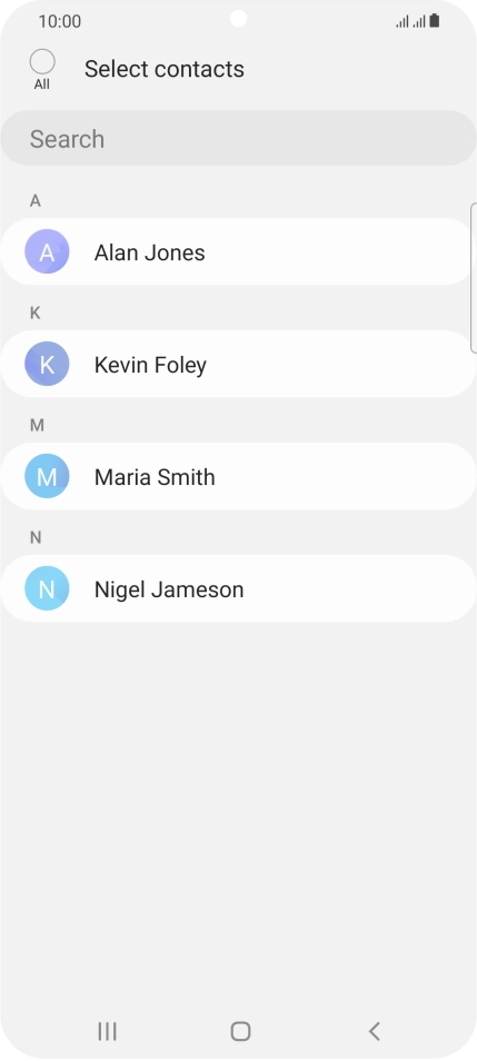 Press the field above 