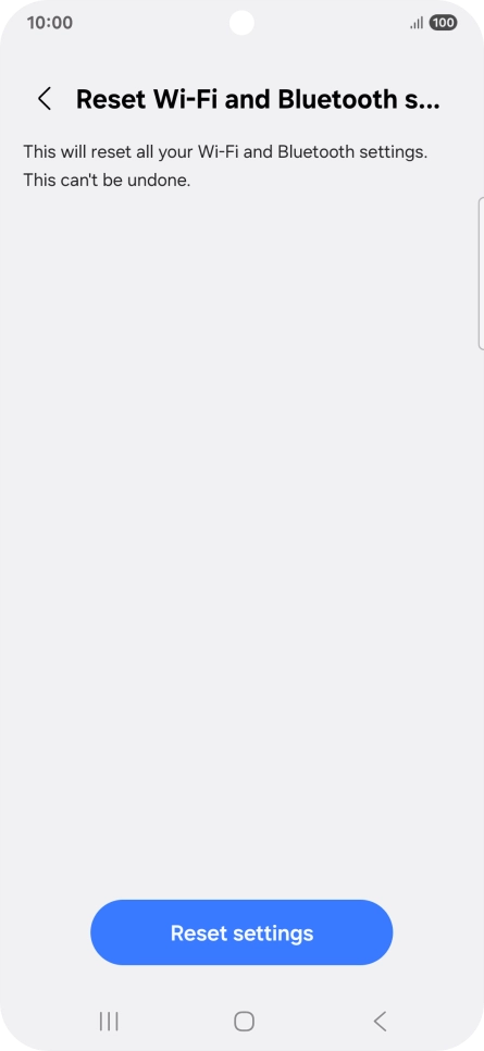 Press Reset settings.