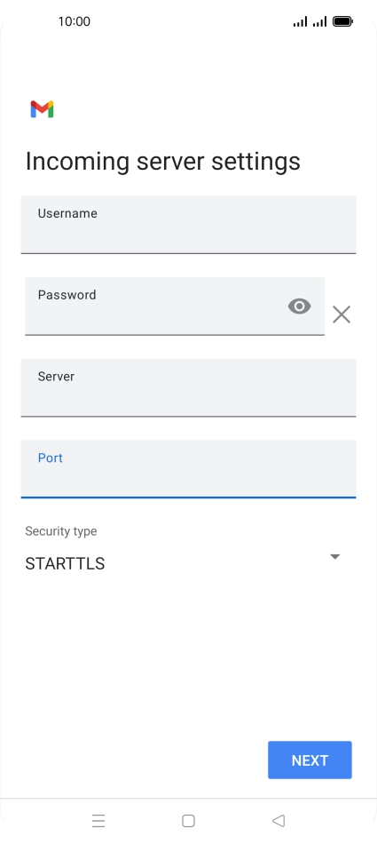 Press the drop down list below 