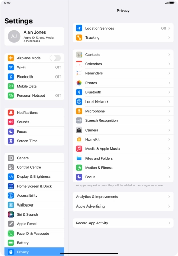 Press Record App Activity.