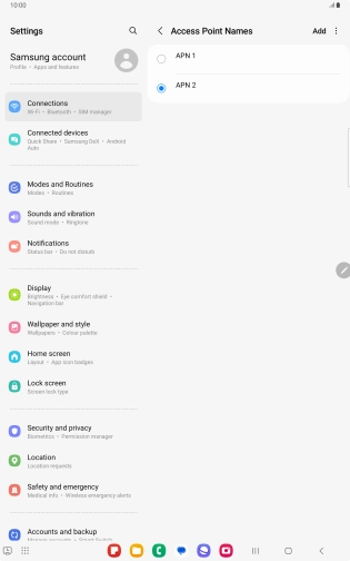Press the Home key to return to the home screen.