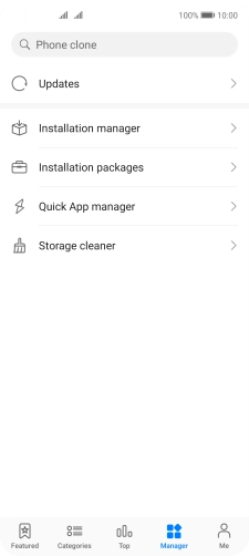 Press Installation manager.