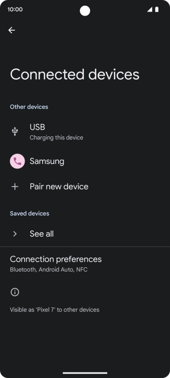 Slide your finger upwards starting from the bottom of the screen to return to the home screen.