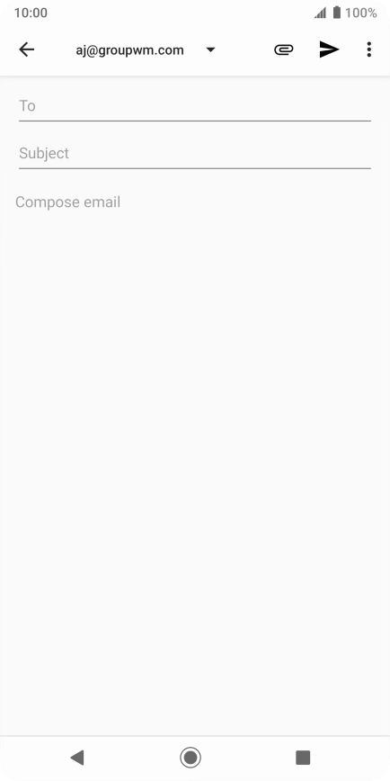 Press To and key in the first letters of the recipient's name.