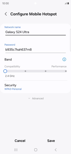 Press the field below 