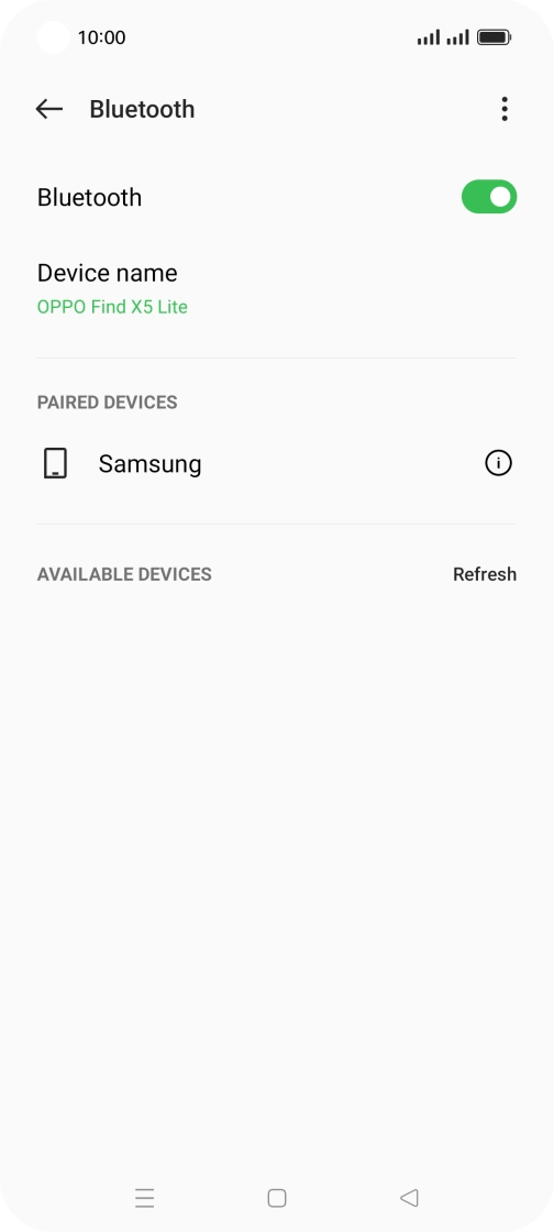 Press the Home key to return to the home screen.