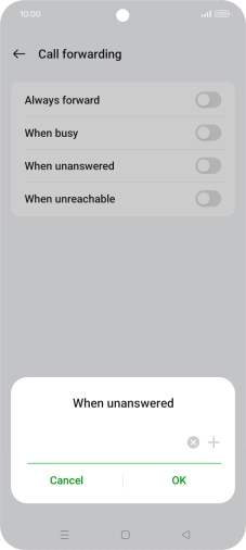 Key in +447953222222 and press OK.