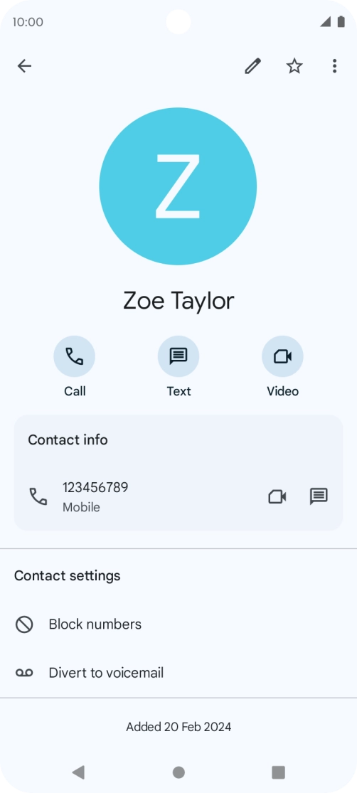 Press the Home key to return to the home screen.
