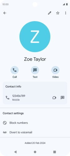 Press the Home key to return to the home screen.