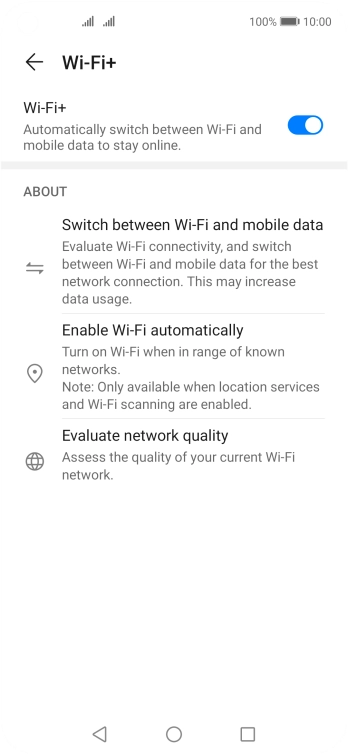 Press the Home key to return to the home screen.