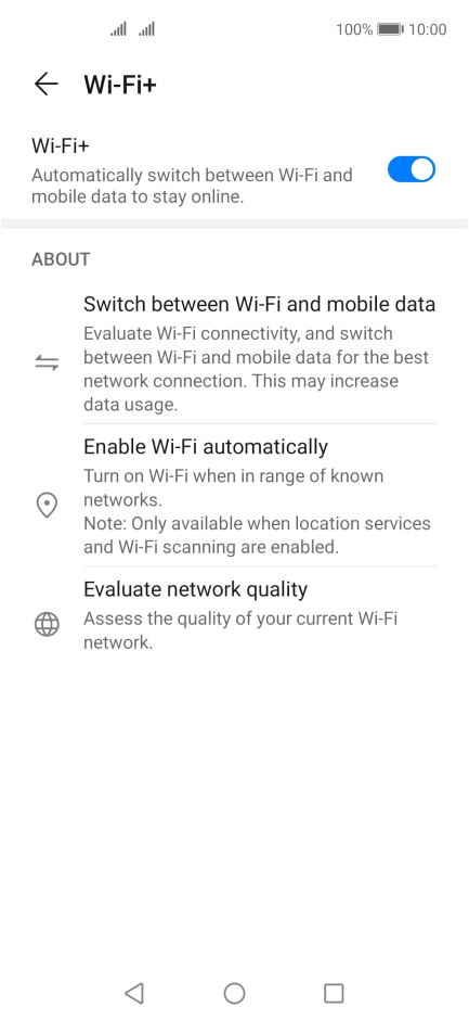 Press the Home key to return to the home screen.