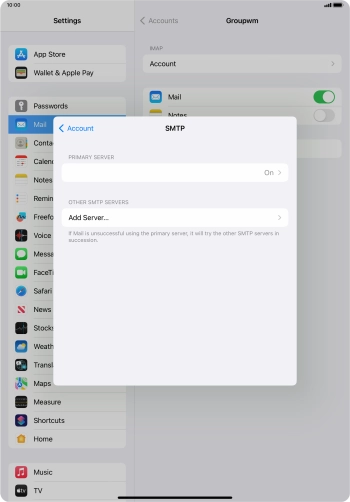 Press the field below 