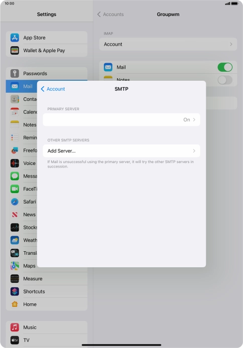 Press the field below 