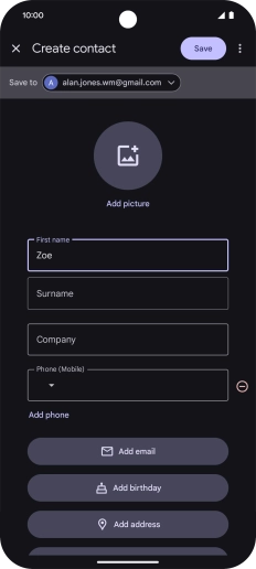 Press Surname and key in the required last name.