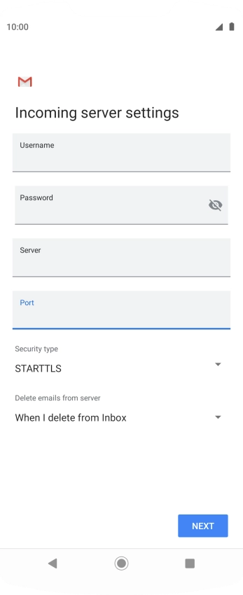 Press the drop down list below 