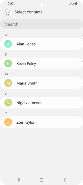 Press the field above 