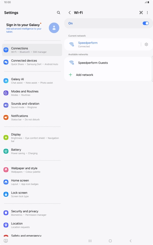 Press the Home key to return to the home screen.