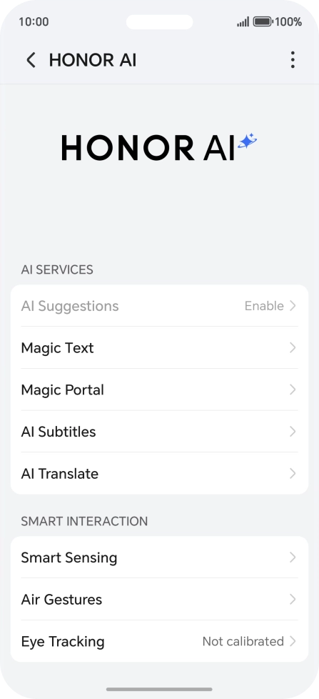More examples of Honor AI usage are now displayed.