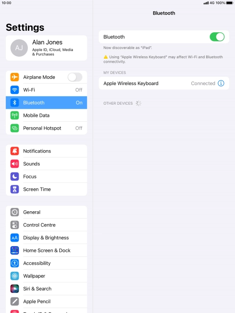 Press the Home key to return to the home screen.
