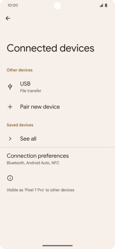 Press Pair new device.