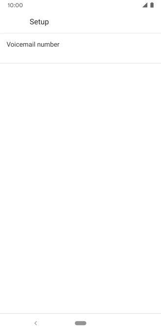 Press Voicemail number.