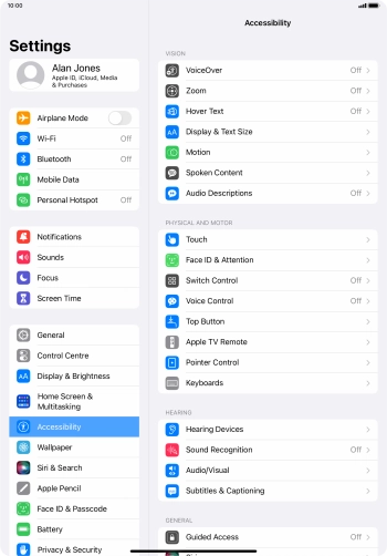 Press the required category below 
