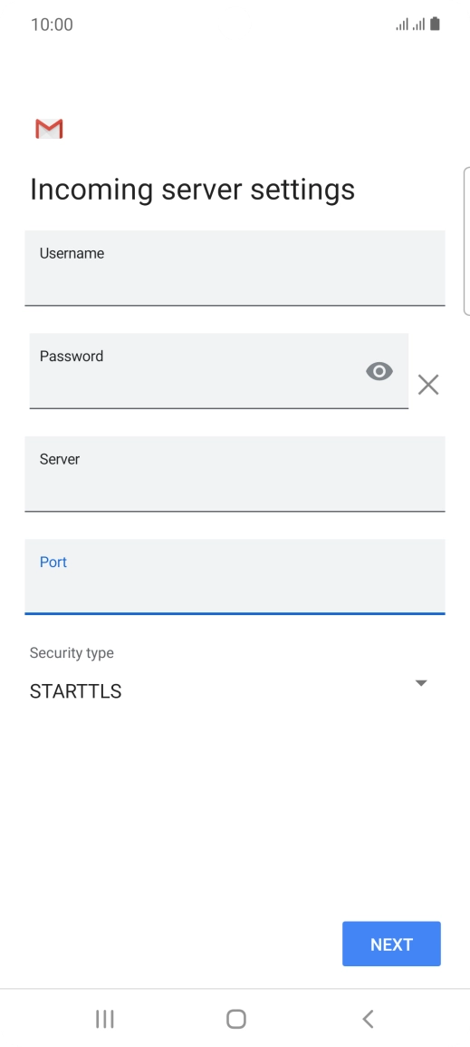 Press the drop down list below 