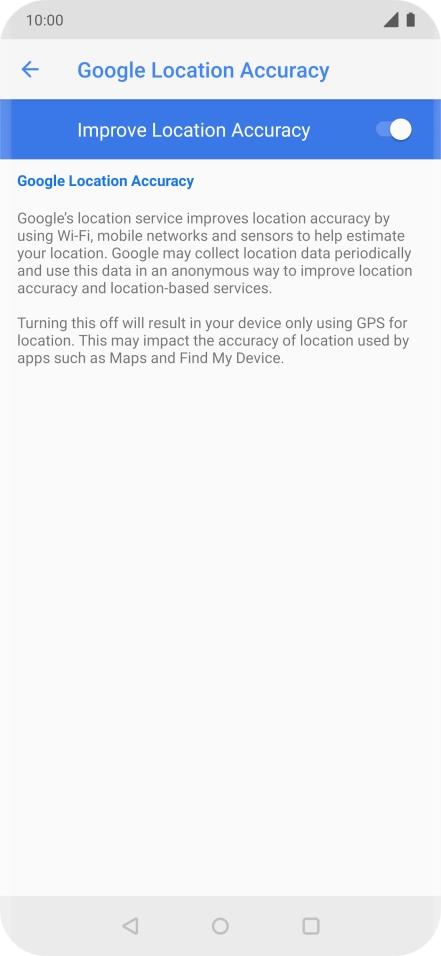 If you press the indicator next to 