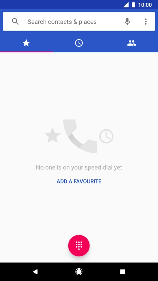 Press the menu icon.