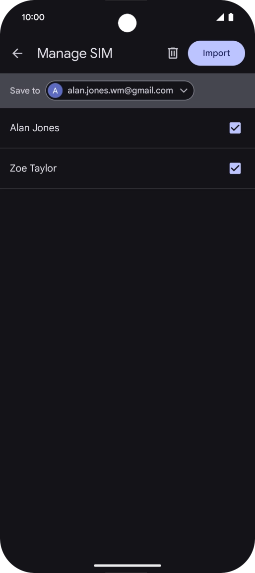 Press the drop down list next to 