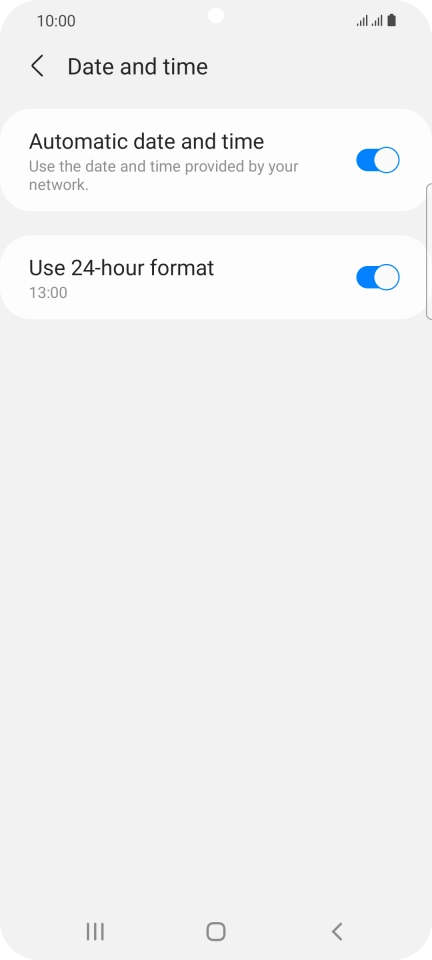 Press the Home key to return to the home screen.
