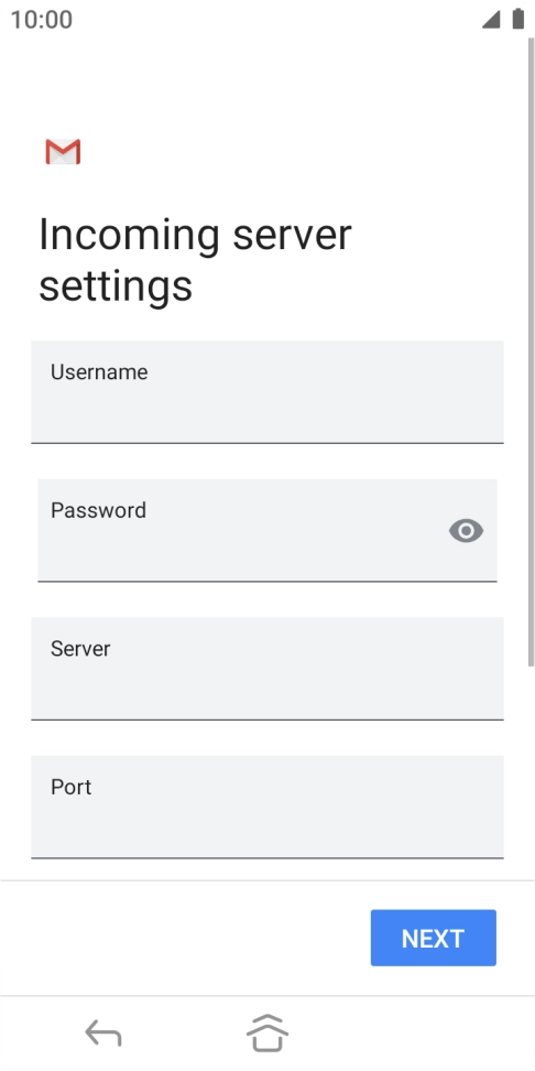 Press the field below 