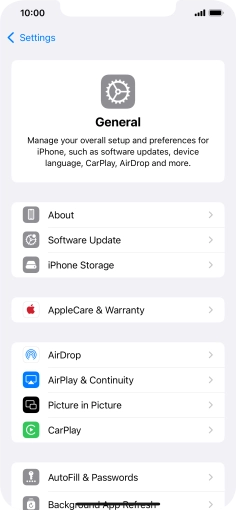 Press Software Update. If a new software version is available, it's displayed. Follow the instructions on the screen to update the phone software.