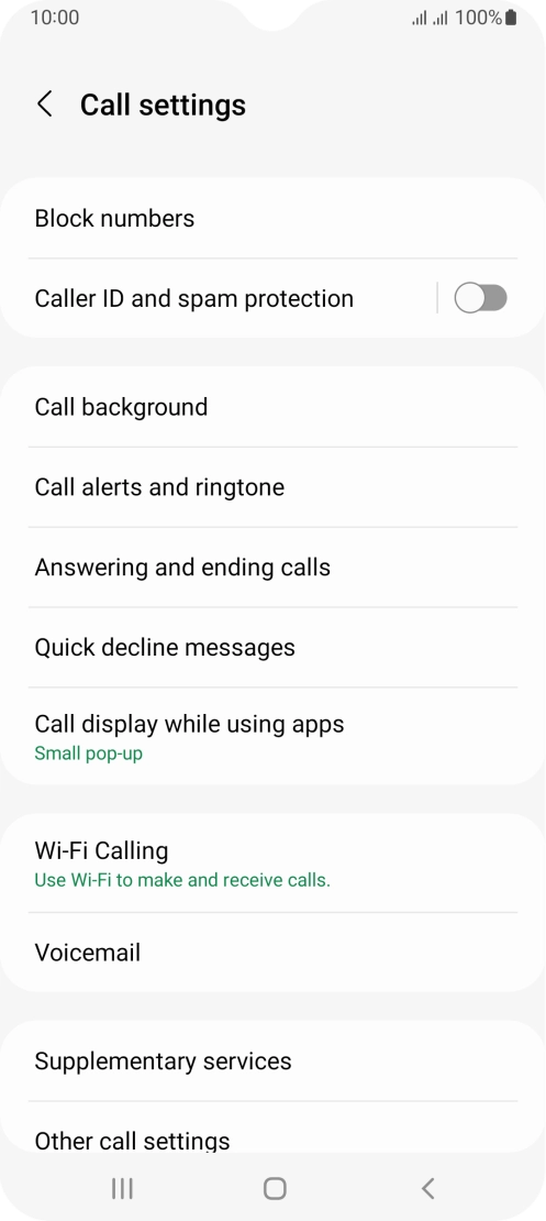 Press Wi-Fi Calling.