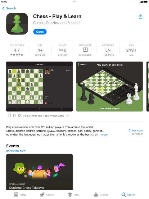 Press the Home key to return to the home screen.