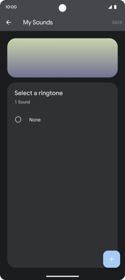 Press the add ring tone icon and go to the required folder.