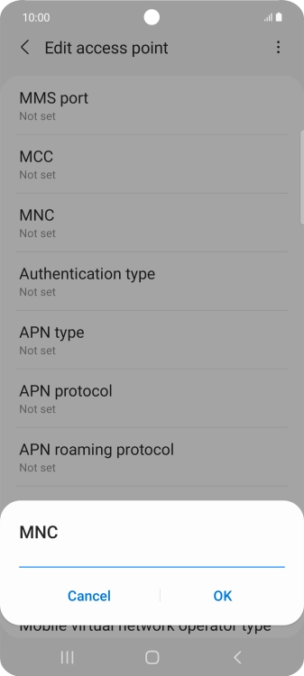 Key in 33 and press OK.