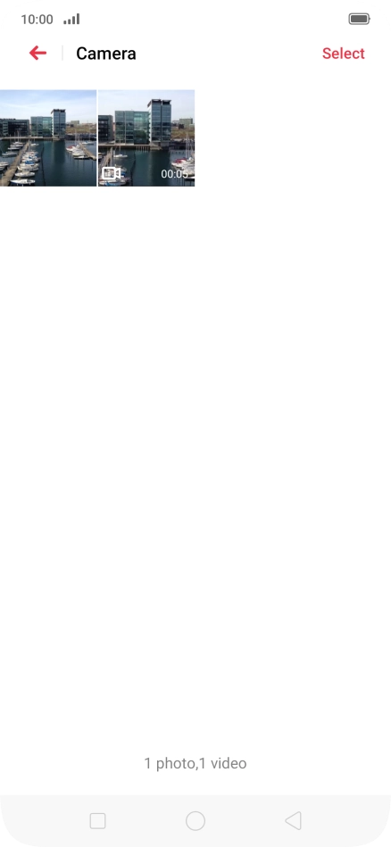 Press and hold any picture or video clip.