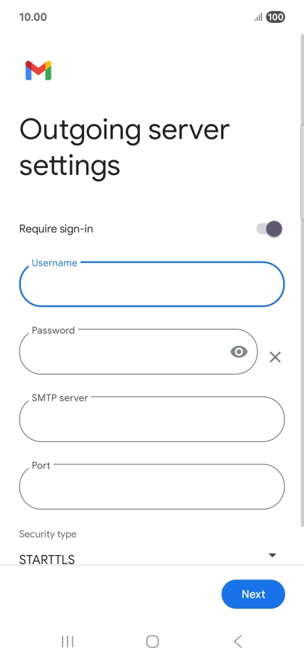 Press the field below 
