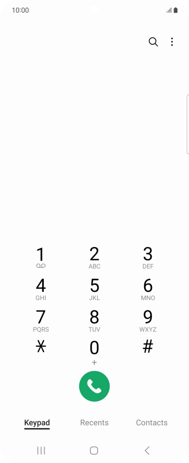 Press the menu icon.