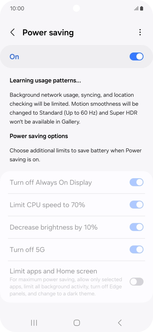 Press the Home key to return to the home screen.