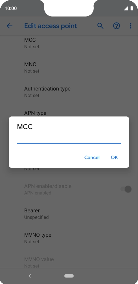 Key in 234 and press OK.