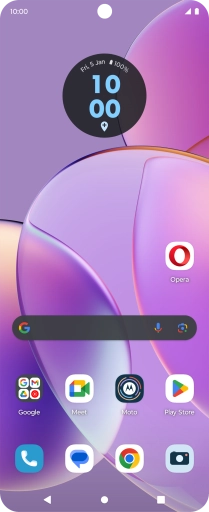 Slide your finger upwards on the screen.