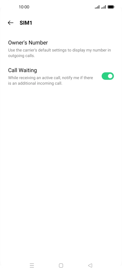 Press Owner's Number.