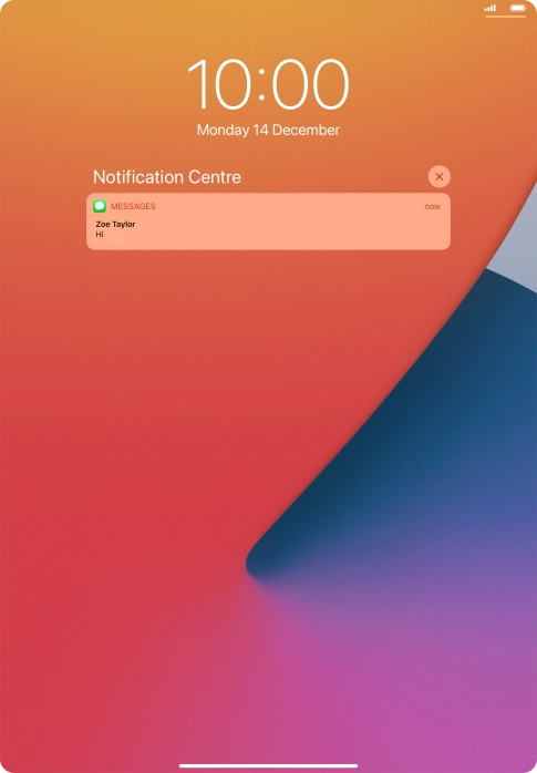 Press the required notification and follow the instructions on the screen to use the selected function.