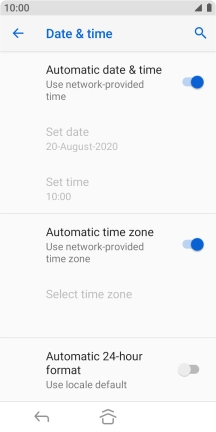 Press the Home key to return to the home screen.