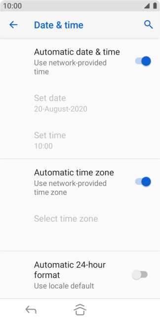 Press the Home key to return to the home screen.