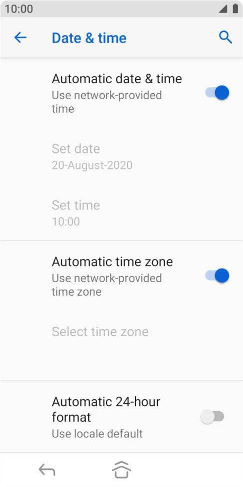 Press the Home key to return to the home screen.