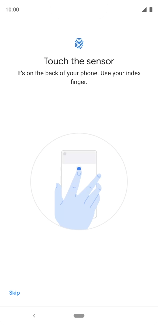 Follow the instructions on the screen to add your fingerprint.